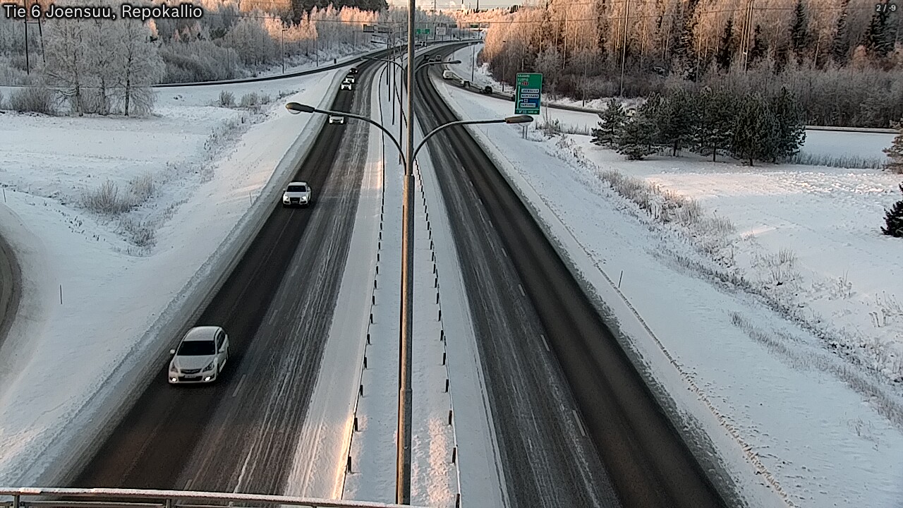 Weather Camera Image Väg 6 Joensuu, Repokallio, Joensuu, Pohjois-Karjala