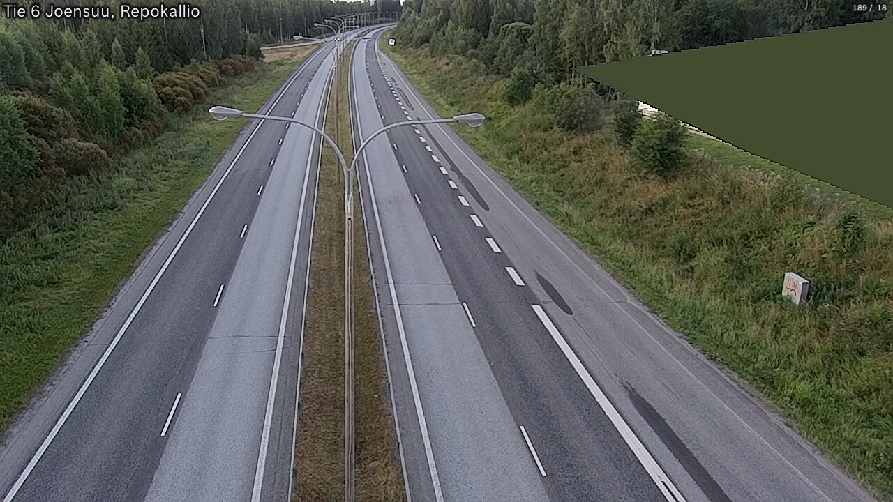 Kelikamerat Kuva Tie 6 Joensuu, Repokallio, Joensuu, Pohjois-Karjala