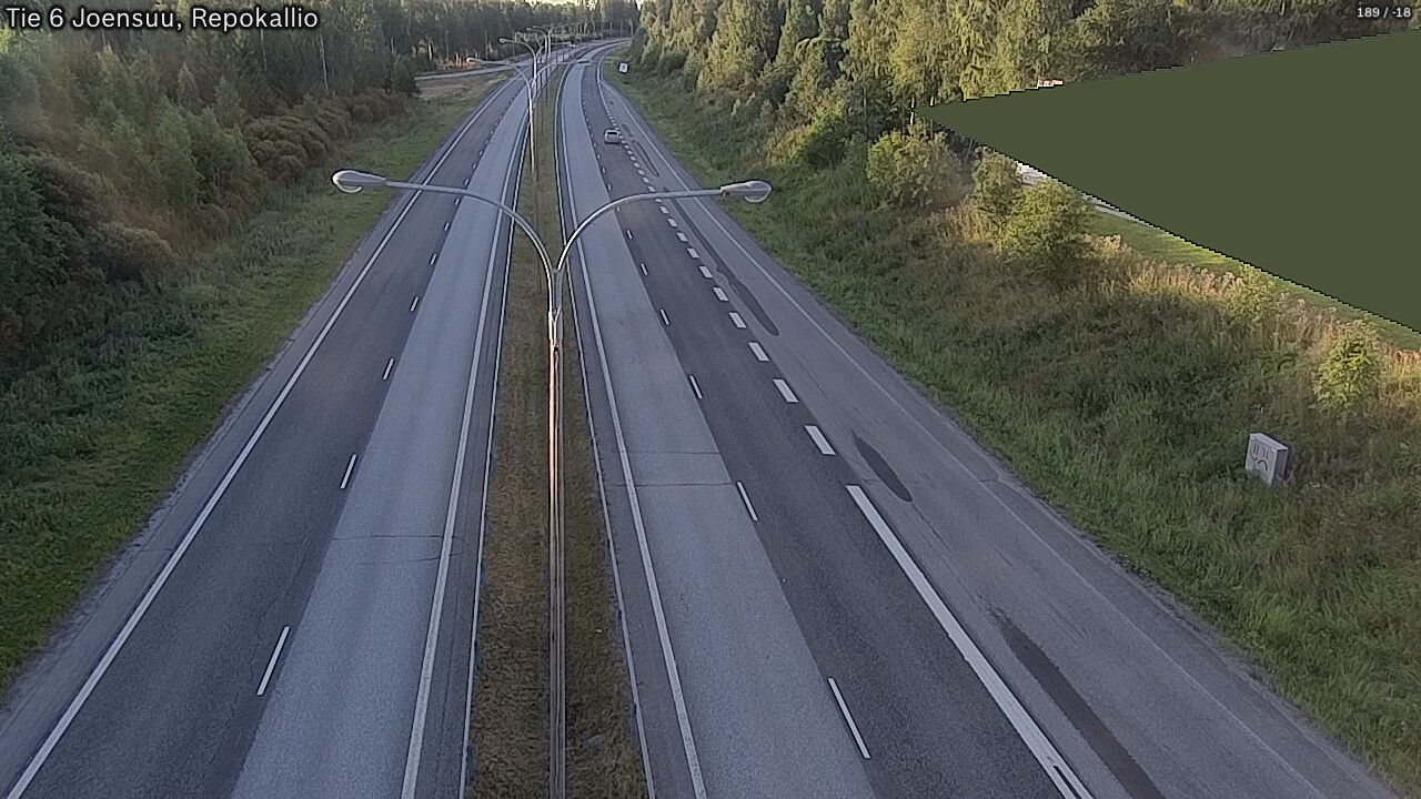 Weather Camera Image Road 6 Joensuu, Repokallio, Joensuu, Pohjois-Karjala
