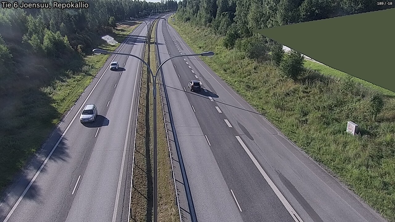 Weather Camera Image Road 6 Joensuu, Repokallio, Joensuu, Pohjois-Karjala