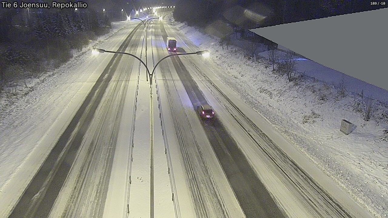 Weather Camera Image Väg 6 Joensuu, Repokallio, Joensuu, Pohjois-Karjala