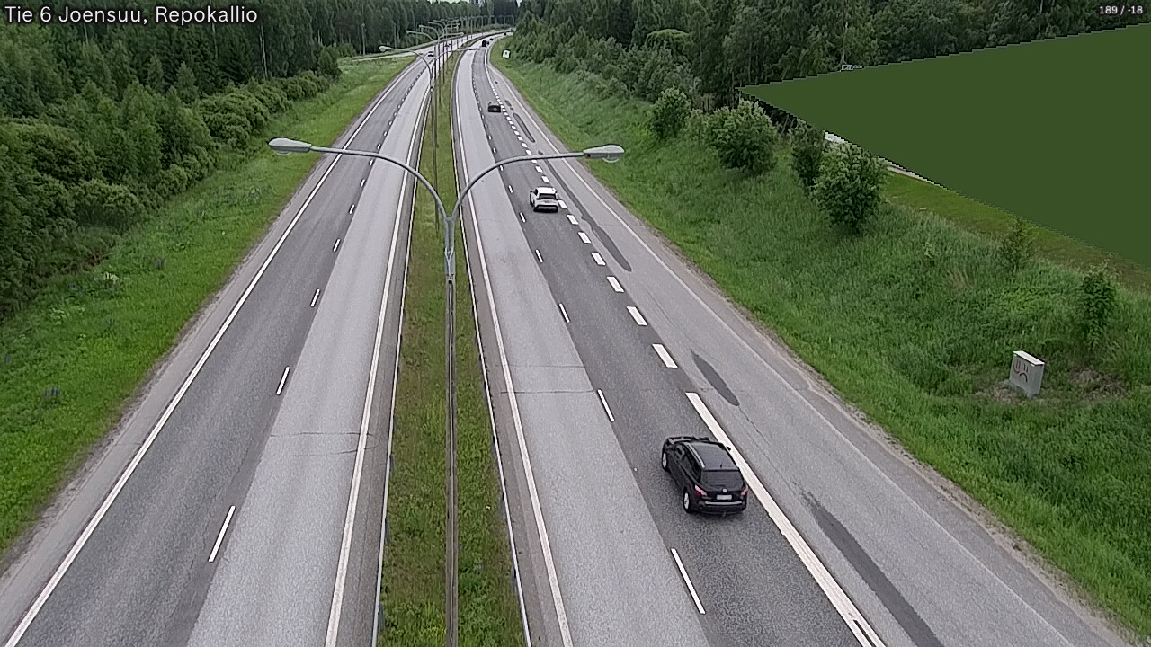 Kelikamerat Kuva Tie 6 Joensuu, Repokallio, Joensuu, Pohjois-Karjala