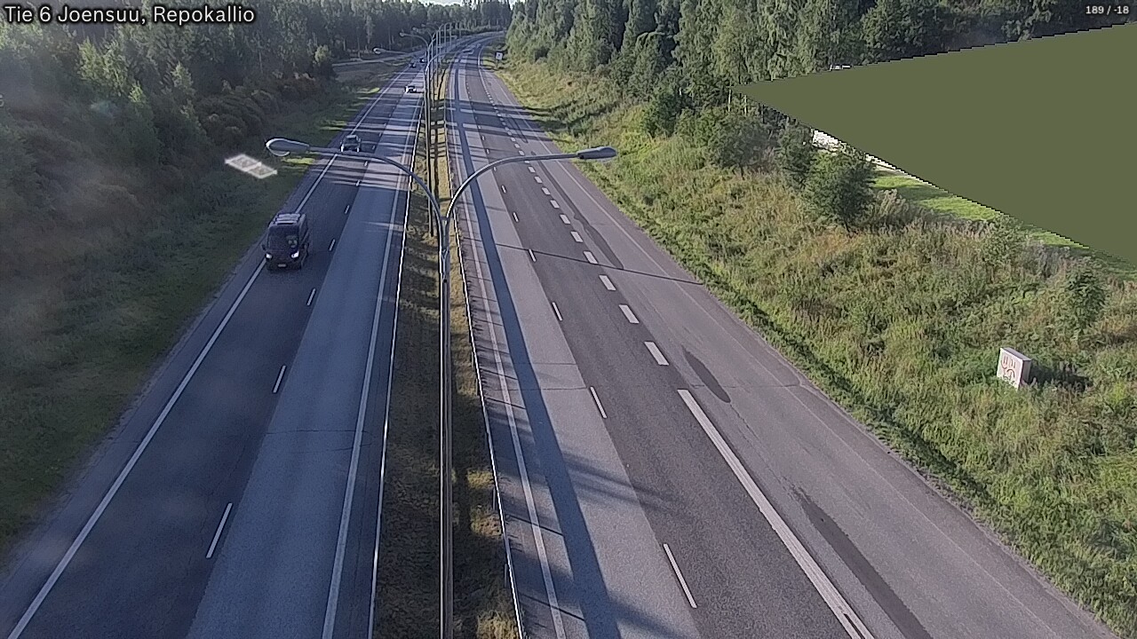 Weather Camera Image Road 6 Joensuu, Repokallio, Joensuu, Pohjois-Karjala