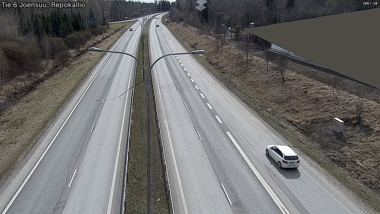 Weather Camera Image Väg 6 Joensuu, Repokallio, Joensuu, Pohjois-Karjala