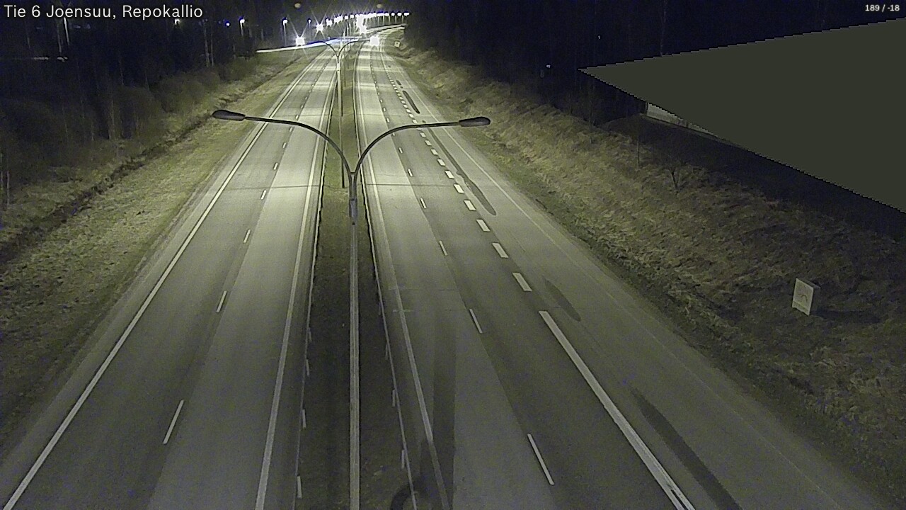 Weather Camera Image Väg 6 Joensuu, Repokallio, Joensuu, Pohjois-Karjala