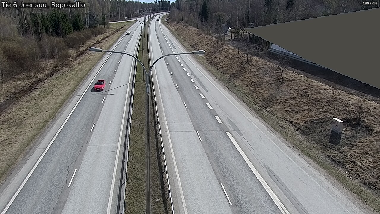 Weather Camera Image Väg 6 Joensuu, Repokallio, Joensuu, Pohjois-Karjala