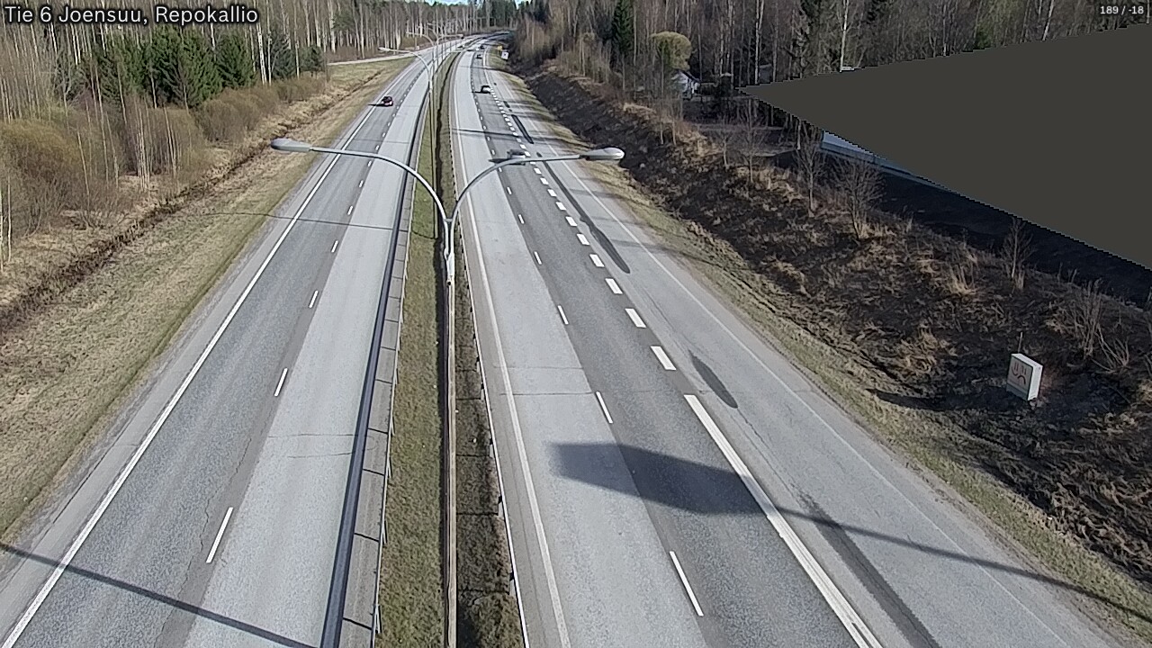 Weather Camera Image Väg 6 Joensuu, Repokallio, Joensuu, Pohjois-Karjala