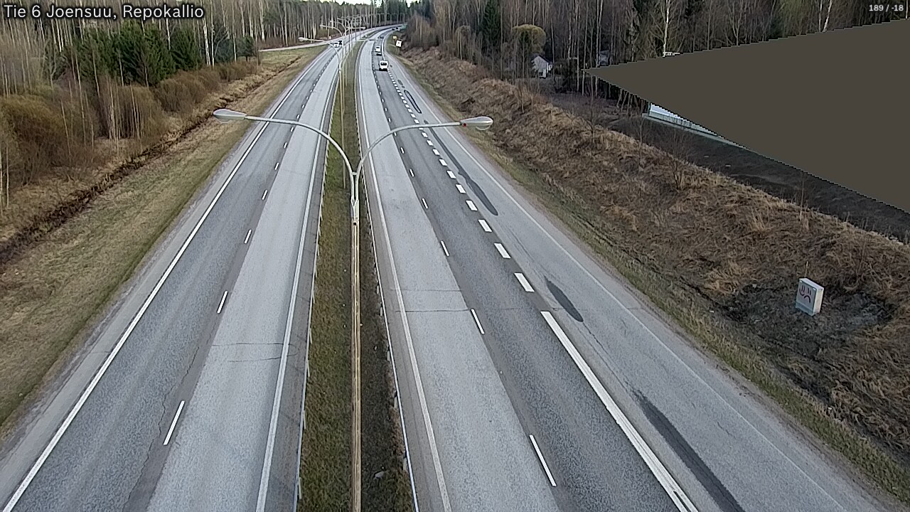 Weather Camera Image Väg 6 Joensuu, Repokallio, Joensuu, Pohjois-Karjala