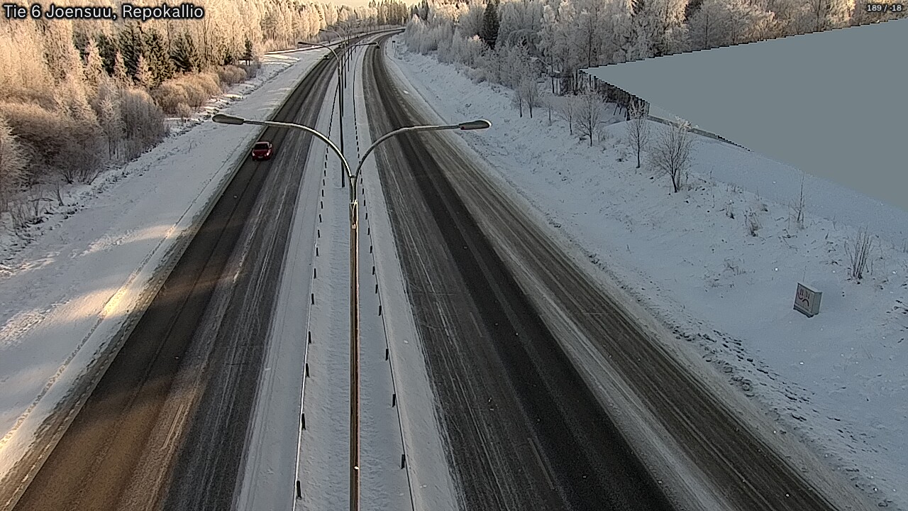 Weather Camera Image Väg 6 Joensuu, Repokallio, Joensuu, Pohjois-Karjala