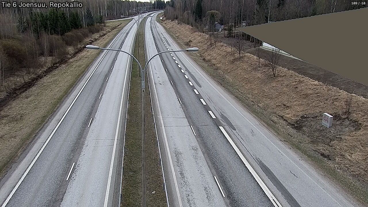 Weather Camera Image Väg 6 Joensuu, Repokallio, Joensuu, Pohjois-Karjala