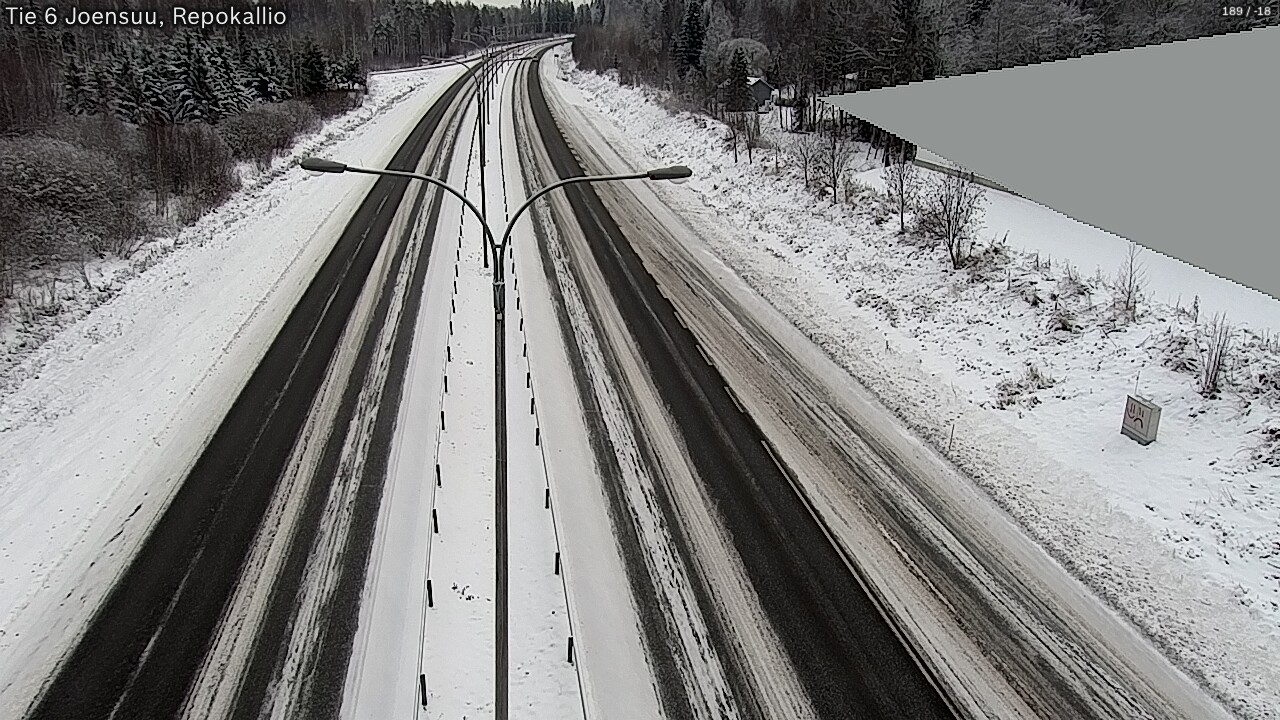 Weather Camera Image Väg 6 Joensuu, Repokallio, Joensuu, Pohjois-Karjala