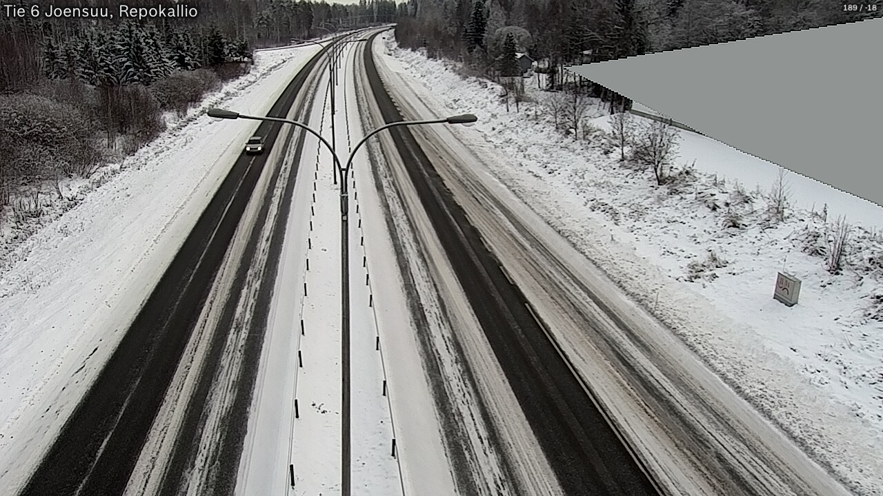 Weather Camera Image Väg 6 Joensuu, Repokallio, Joensuu, Pohjois-Karjala