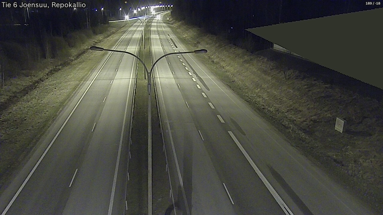 Weather Camera Image Väg 6 Joensuu, Repokallio, Joensuu, Pohjois-Karjala