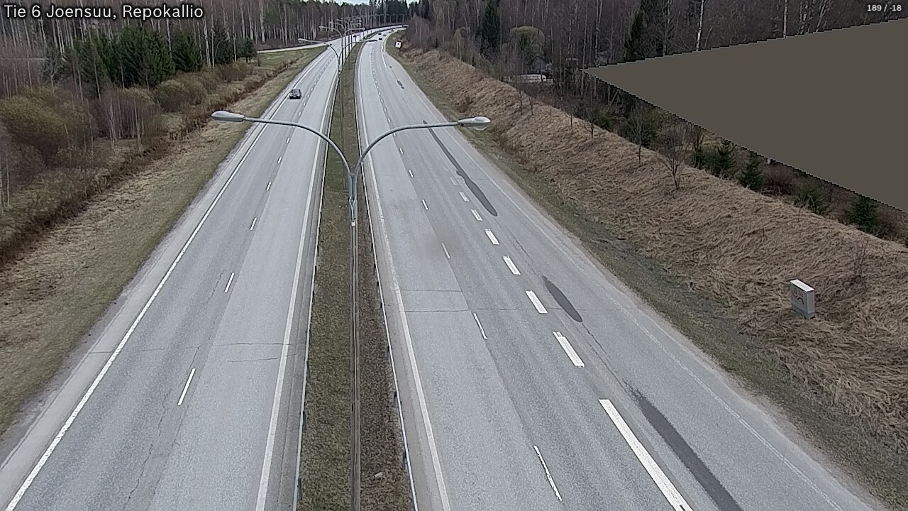 Weather Camera Image Väg 6 Joensuu, Repokallio, Joensuu, Pohjois-Karjala