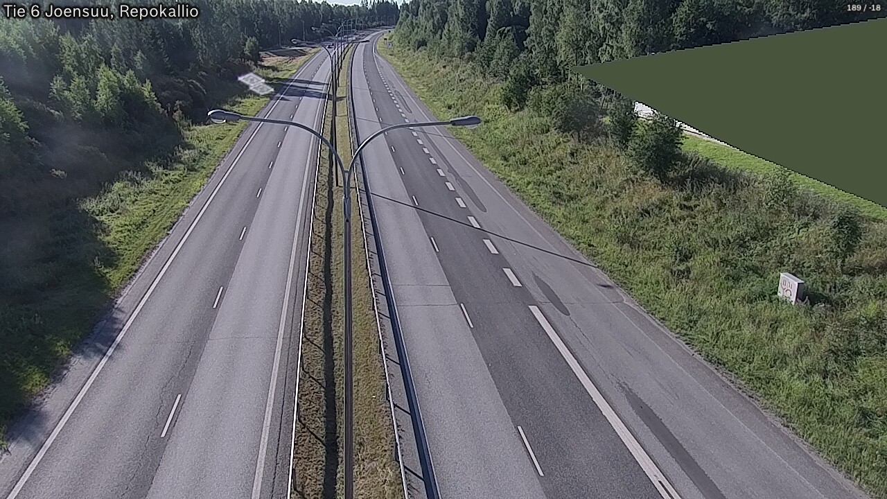 Weather Camera Image Road 6 Joensuu, Repokallio, Joensuu, Pohjois-Karjala