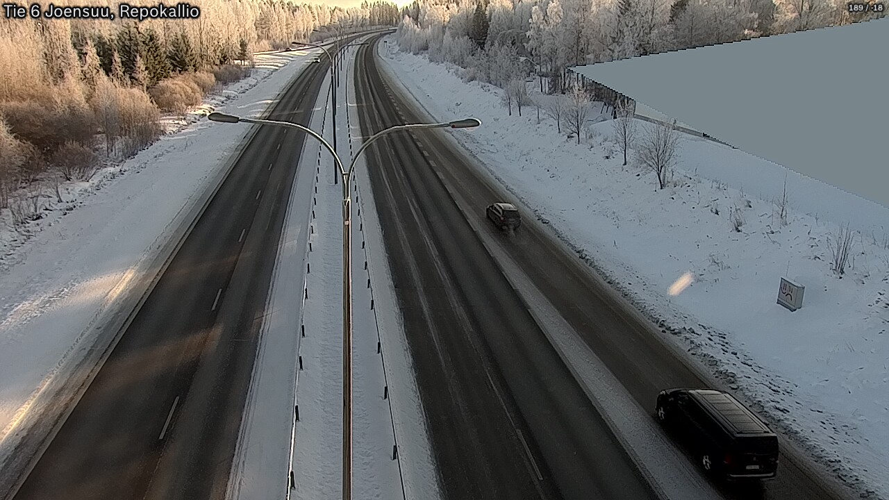 Kelikamerat Kuva Tie 6 Joensuu, Repokallio, Joensuu, Pohjois-Karjala