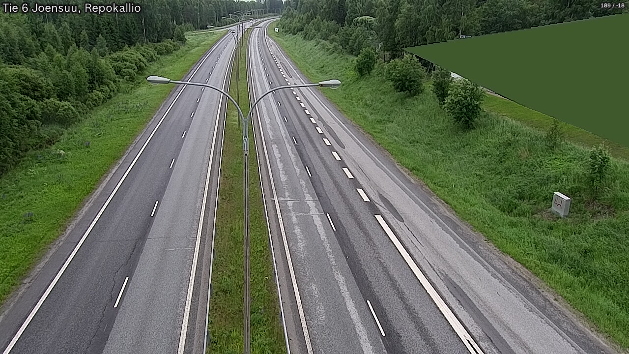 Kelikamerat Kuva Tie 6 Joensuu, Repokallio, Joensuu, Pohjois-Karjala
