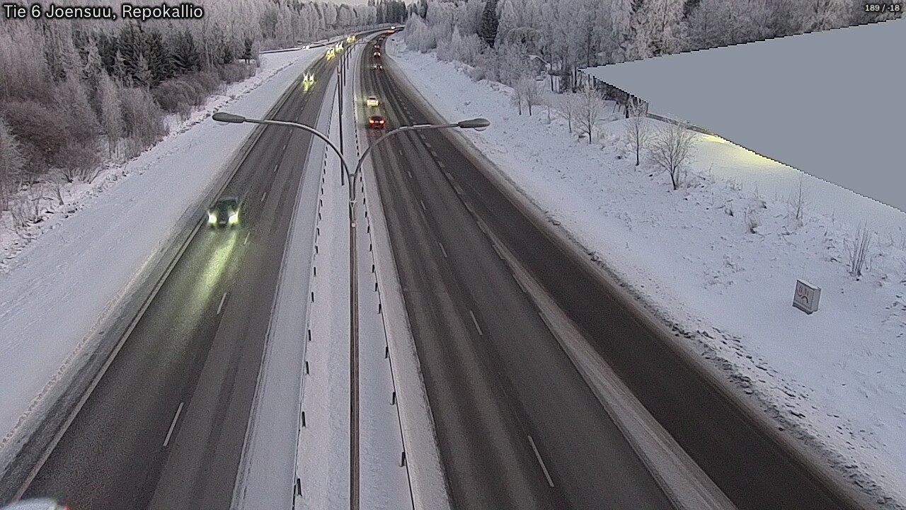 Kelikamerat Kuva Tie 6 Joensuu, Repokallio, Joensuu, Pohjois-Karjala