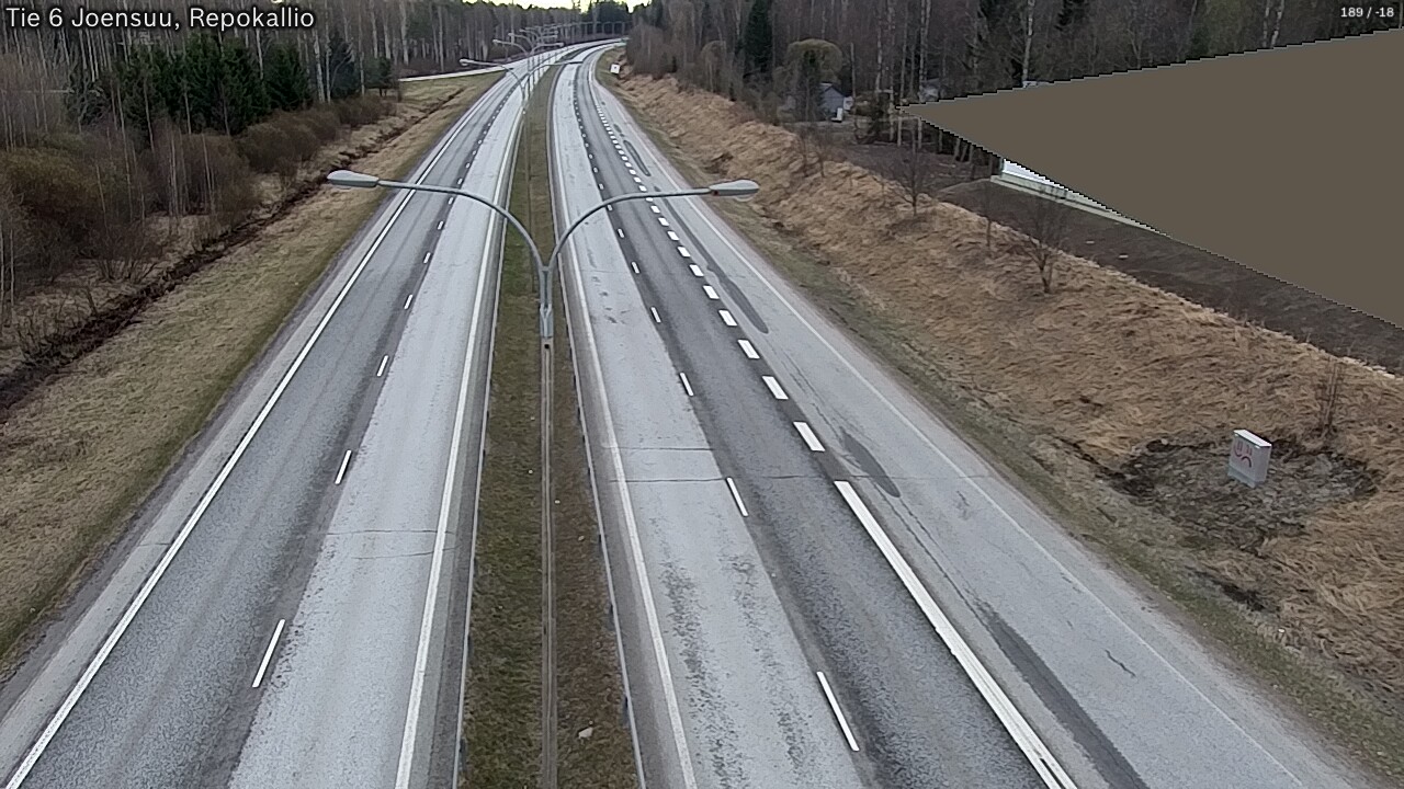 Weather Camera Image Väg 6 Joensuu, Repokallio, Joensuu, Pohjois-Karjala