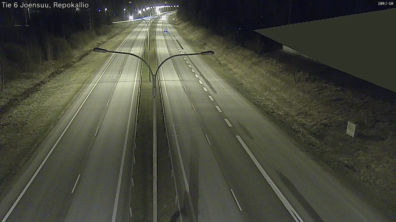 Weather Camera Image Väg 6 Joensuu, Repokallio, Joensuu, Pohjois-Karjala