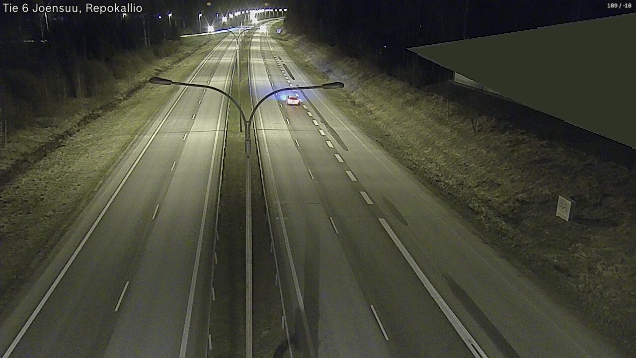 Weather Camera Image Väg 6 Joensuu, Repokallio, Joensuu, Pohjois-Karjala
