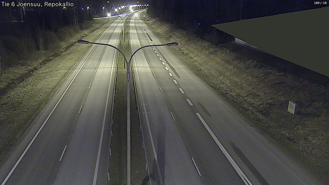 Weather Camera Image Väg 6 Joensuu, Repokallio, Joensuu, Pohjois-Karjala