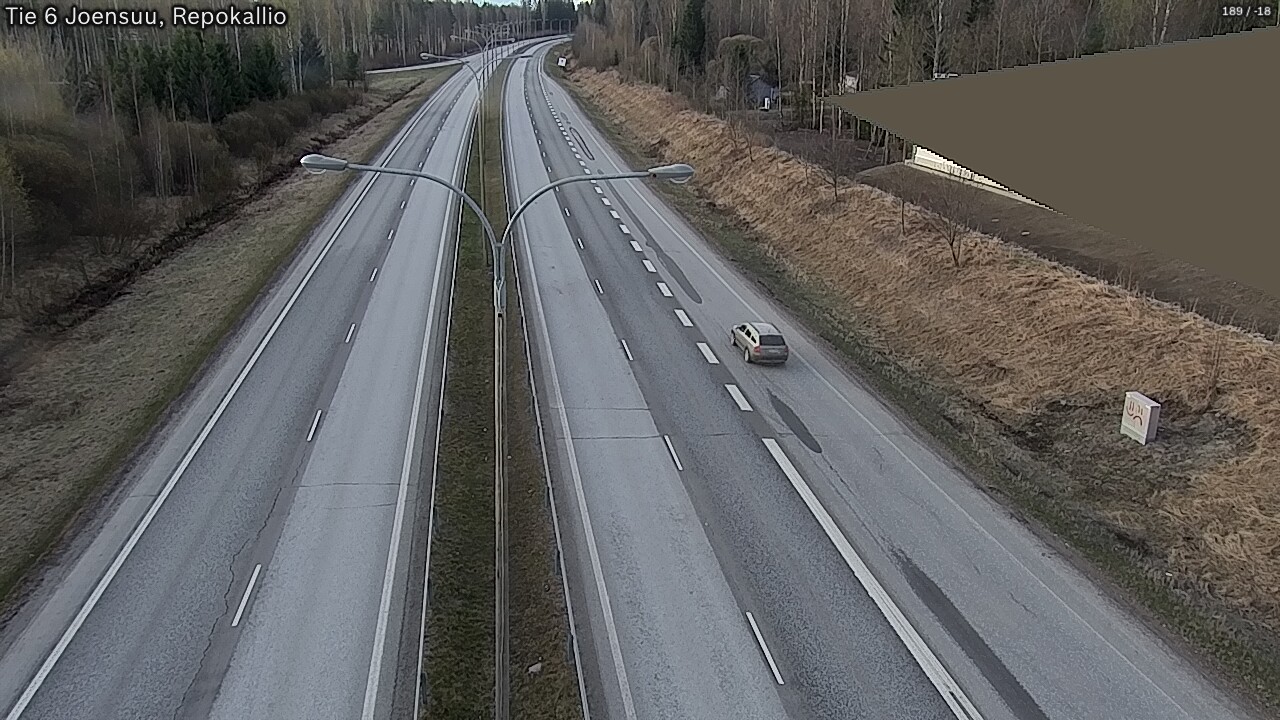 Weather Camera Image Road 6 Joensuu, Repokallio, Joensuu, Pohjois-Karjala