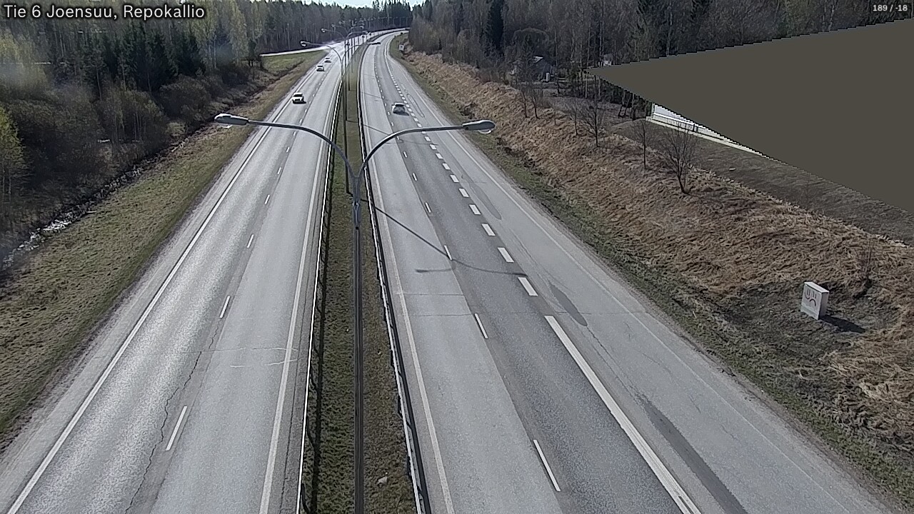 Weather Camera Image Road 6 Joensuu, Repokallio, Joensuu, Pohjois-Karjala