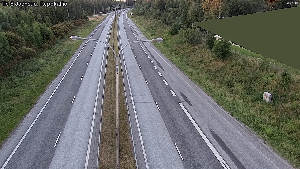 Kelikamerat Kuva Tie 6 Joensuu, Repokallio, Joensuu, Pohjois-Karjala