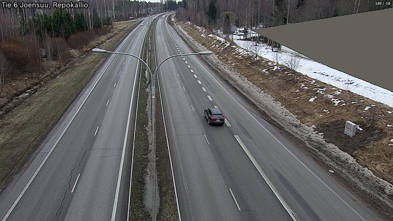 Weather Camera Image Road 6 Joensuu, Repokallio, Joensuu, Pohjois-Karjala