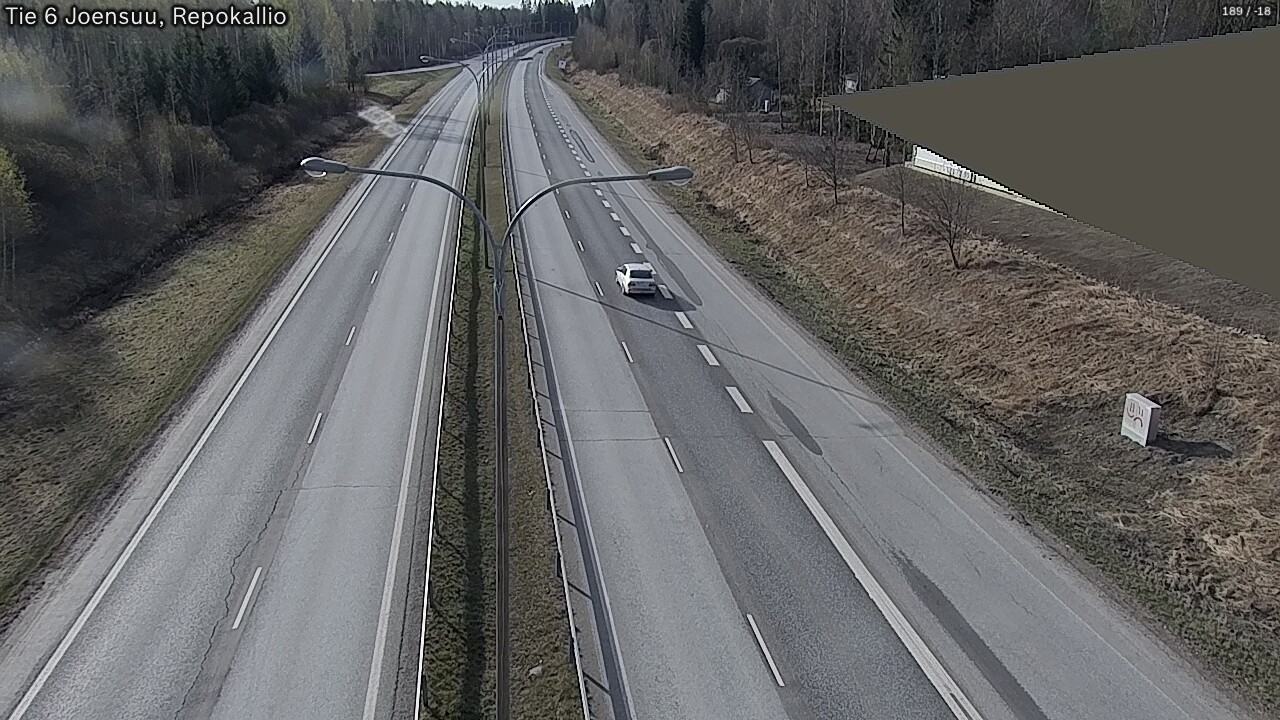 Weather Camera Image Road 6 Joensuu, Repokallio, Joensuu, Pohjois-Karjala