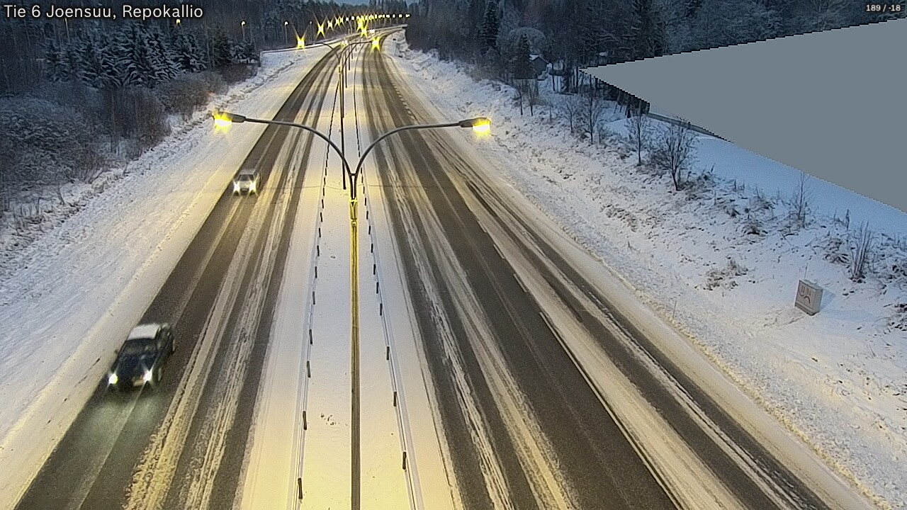 Weather Camera Image Väg 6 Joensuu, Repokallio, Joensuu, Pohjois-Karjala