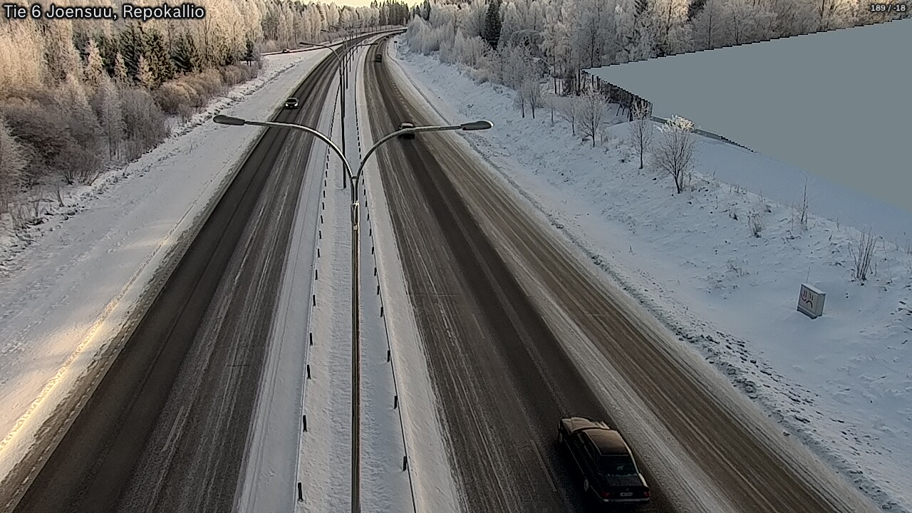 Weather Camera Image Road 6 Joensuu, Repokallio, Joensuu, Pohjois-Karjala