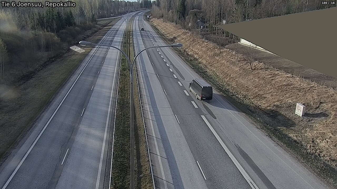Weather Camera Image Road 6 Joensuu, Repokallio, Joensuu, Pohjois-Karjala