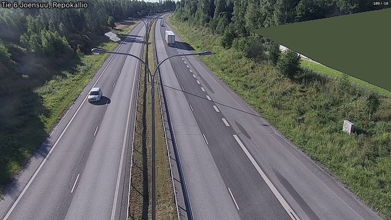 Kelikamerat Kuva Tie 6 Joensuu, Repokallio, Joensuu, Pohjois-Karjala