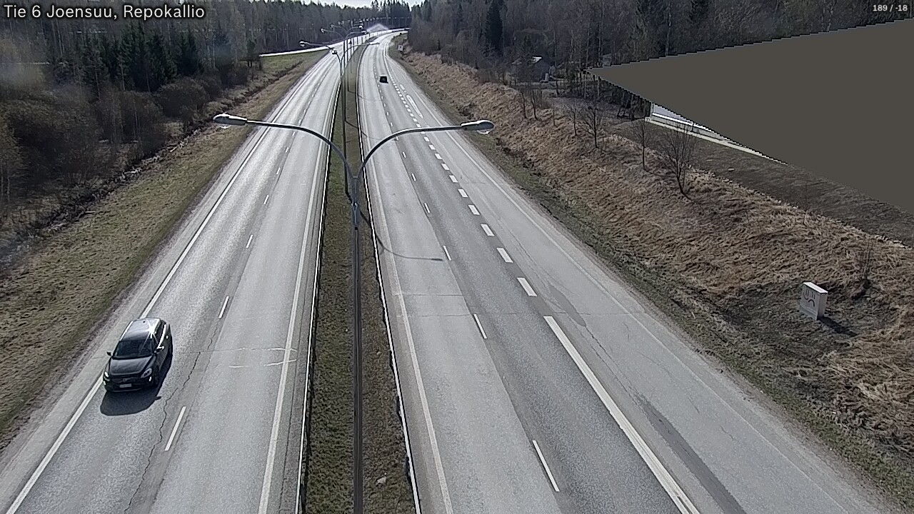 Weather Camera Image Väg 6 Joensuu, Repokallio, Joensuu, Pohjois-Karjala