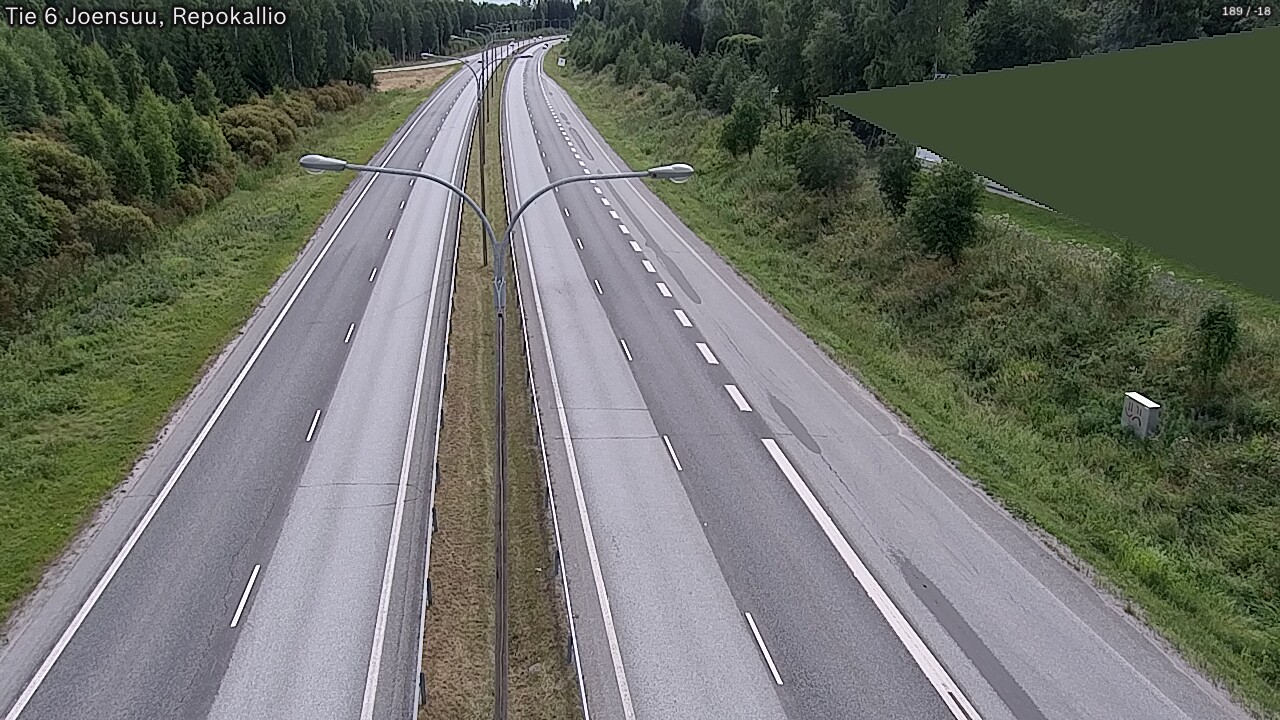 Kelikamerat Kuva Tie 6 Joensuu, Repokallio, Joensuu, Pohjois-Karjala
