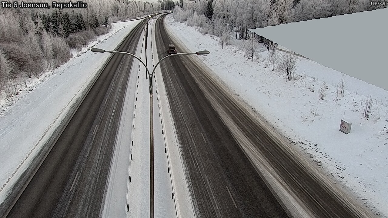 Weather Camera Image Road 6 Joensuu, Repokallio, Joensuu, Pohjois-Karjala