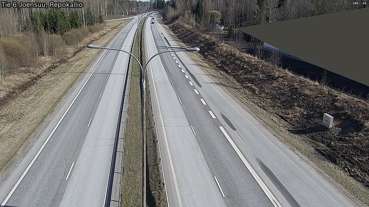 Weather Camera Image Väg 6 Joensuu, Repokallio, Joensuu, Pohjois-Karjala