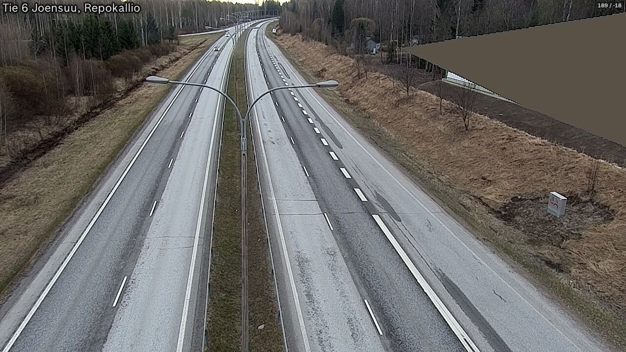 Weather Camera Image Väg 6 Joensuu, Repokallio, Joensuu, Pohjois-Karjala