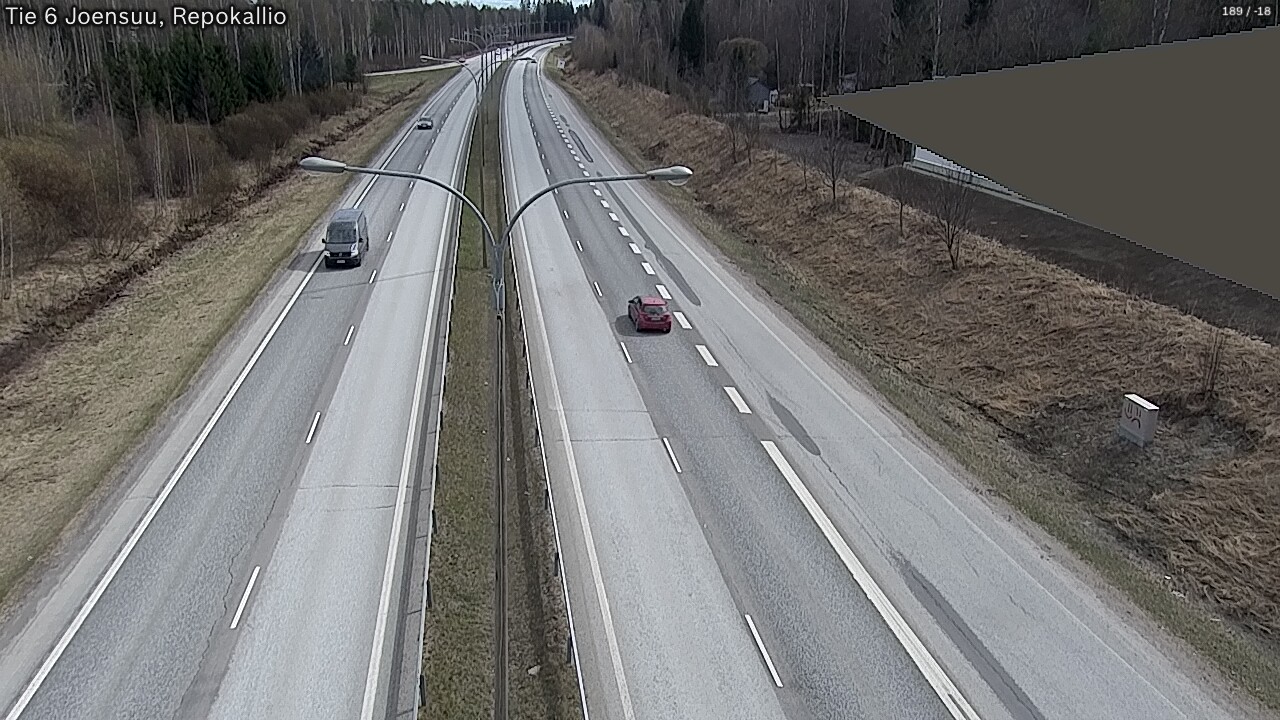 Weather Camera Image Väg 6 Joensuu, Repokallio, Joensuu, Pohjois-Karjala