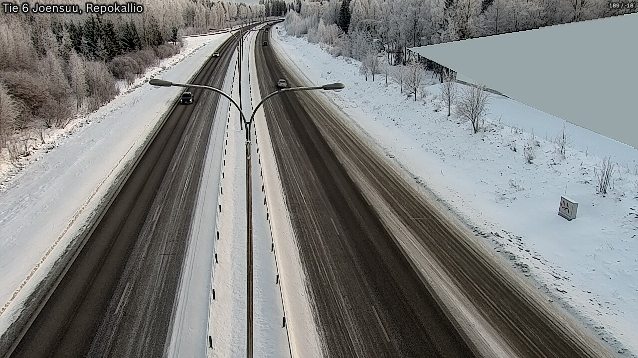 Weather Camera Image Road 6 Joensuu, Repokallio, Joensuu, Pohjois-Karjala