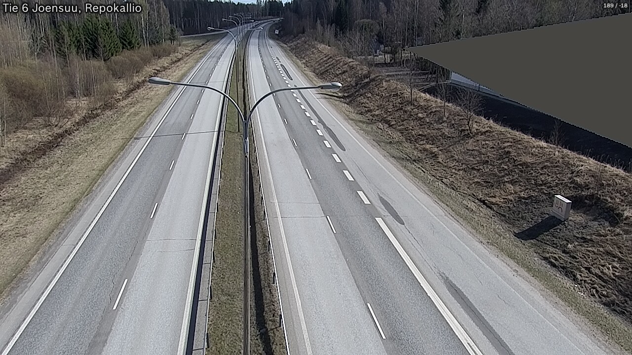 Weather Camera Image Väg 6 Joensuu, Repokallio, Joensuu, Pohjois-Karjala