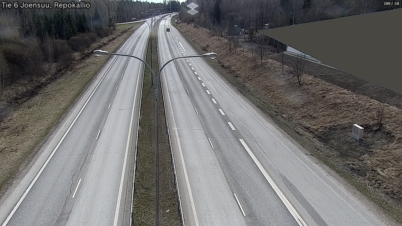 Weather Camera Image Väg 6 Joensuu, Repokallio, Joensuu, Pohjois-Karjala