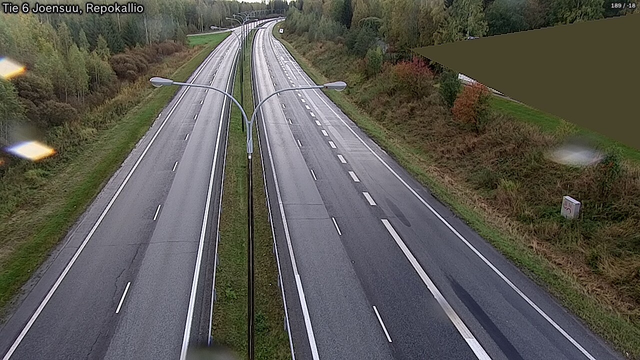 Weather Camera Image Road 6 Joensuu, Repokallio, Joensuu, Pohjois-Karjala