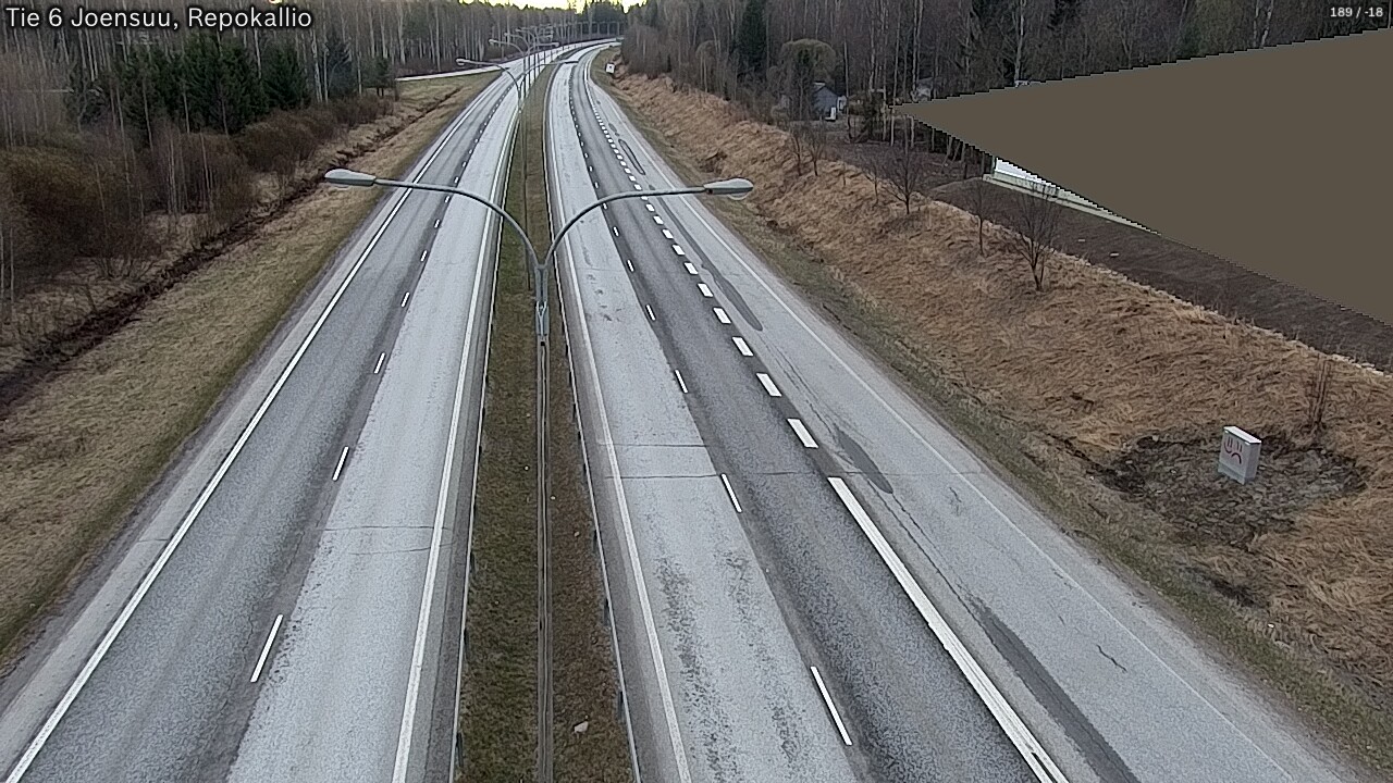 Weather Camera Image Väg 6 Joensuu, Repokallio, Joensuu, Pohjois-Karjala