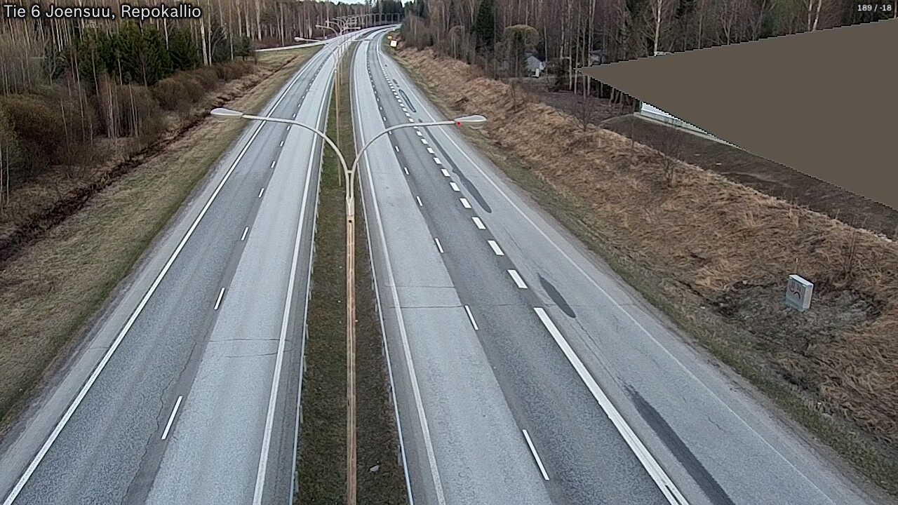 Weather Camera Image Väg 6 Joensuu, Repokallio, Joensuu, Pohjois-Karjala