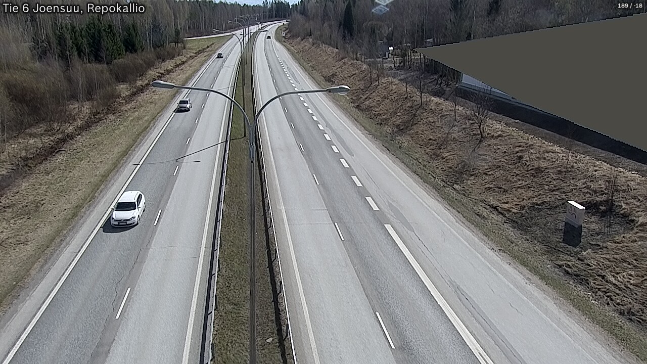 Weather Camera Image Väg 6 Joensuu, Repokallio, Joensuu, Pohjois-Karjala