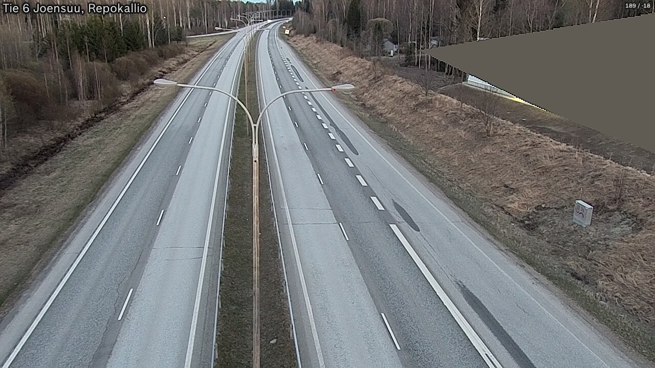 Weather Camera Image Väg 6 Joensuu, Repokallio, Joensuu, Pohjois-Karjala