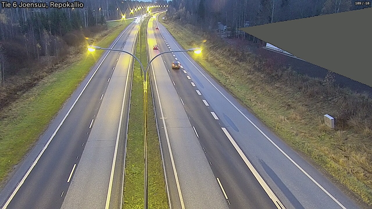 Kelikamerat Kuva Tie 6 Joensuu, Repokallio, Joensuu, Pohjois-Karjala